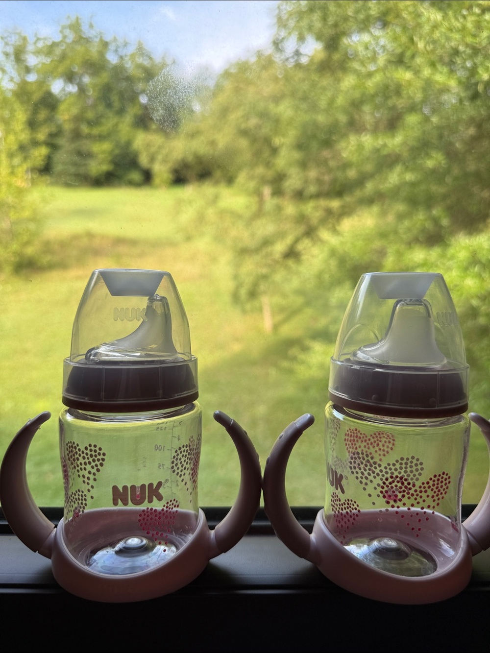 Nuk Training Bottles with Handles - Twin Pack